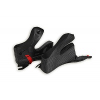 Guanciali casco motocross Diamond con sistema rimozione rapido grigio - Ricambi per caschi - HR064-E - Ufo Plast