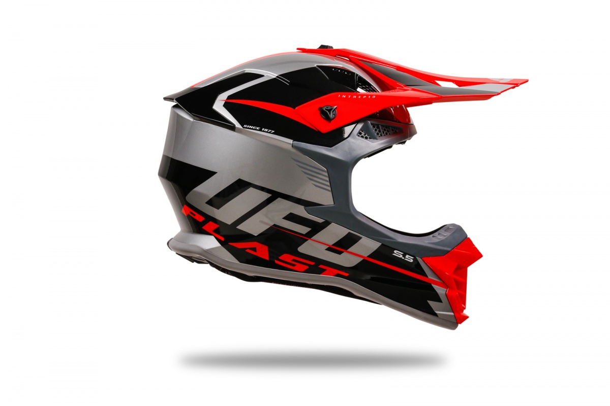 Casco motocross Intrepid grigio - Caschi - HE13400-EB - Ufo Plast