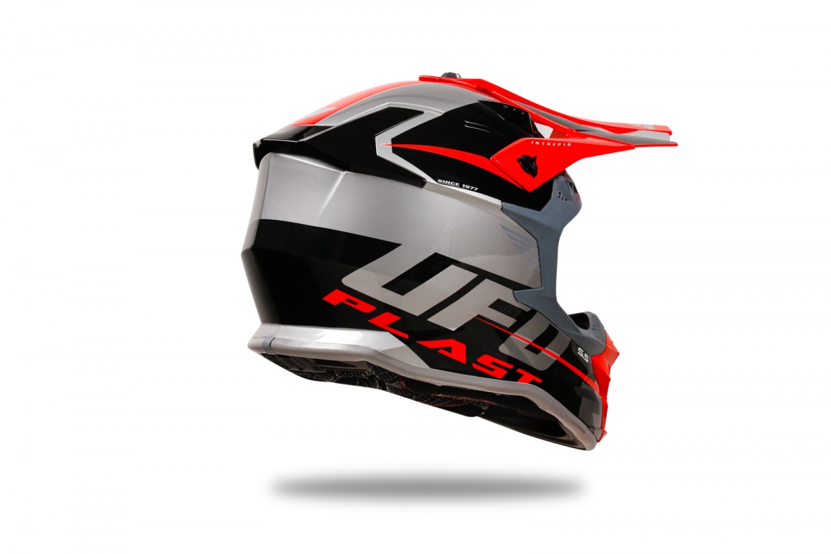Casco motocross Intrepid grigio - Caschi - HE13400-EB - Ufo Plast