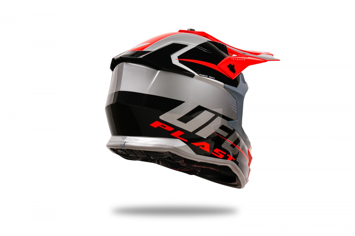 Casco motocross Intrepid grigio - Caschi - HE13400-EB - Ufo Plast