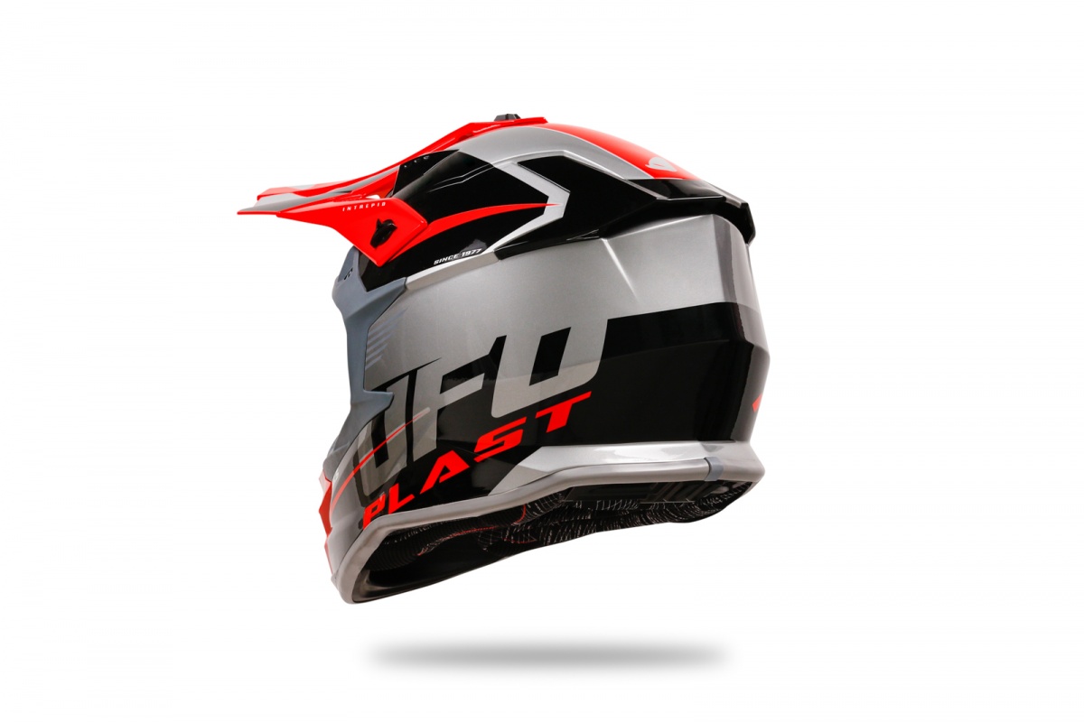 Casco motocross Intrepid grigio - Caschi - HE13400-EB - Ufo Plast