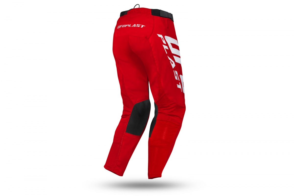 Pantalone Motocross Bamberg rosso e bianco - Pantaloni - PX13001-BW - Ufo Plast