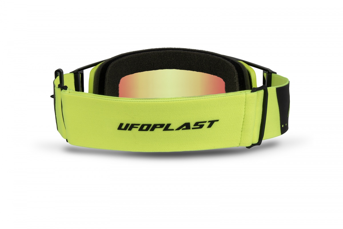 Motocross Wise Pro goggle neon yellow - Adult gear - GO13002-DK - Ufo Plast