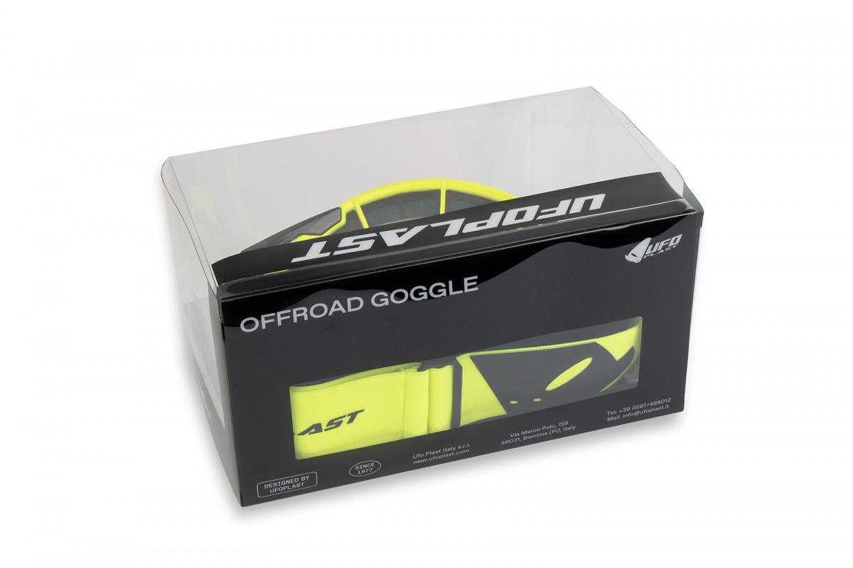Motocross Wise Pro goggle neon yellow - Adult gear - GO13002-DK - Ufo Plast