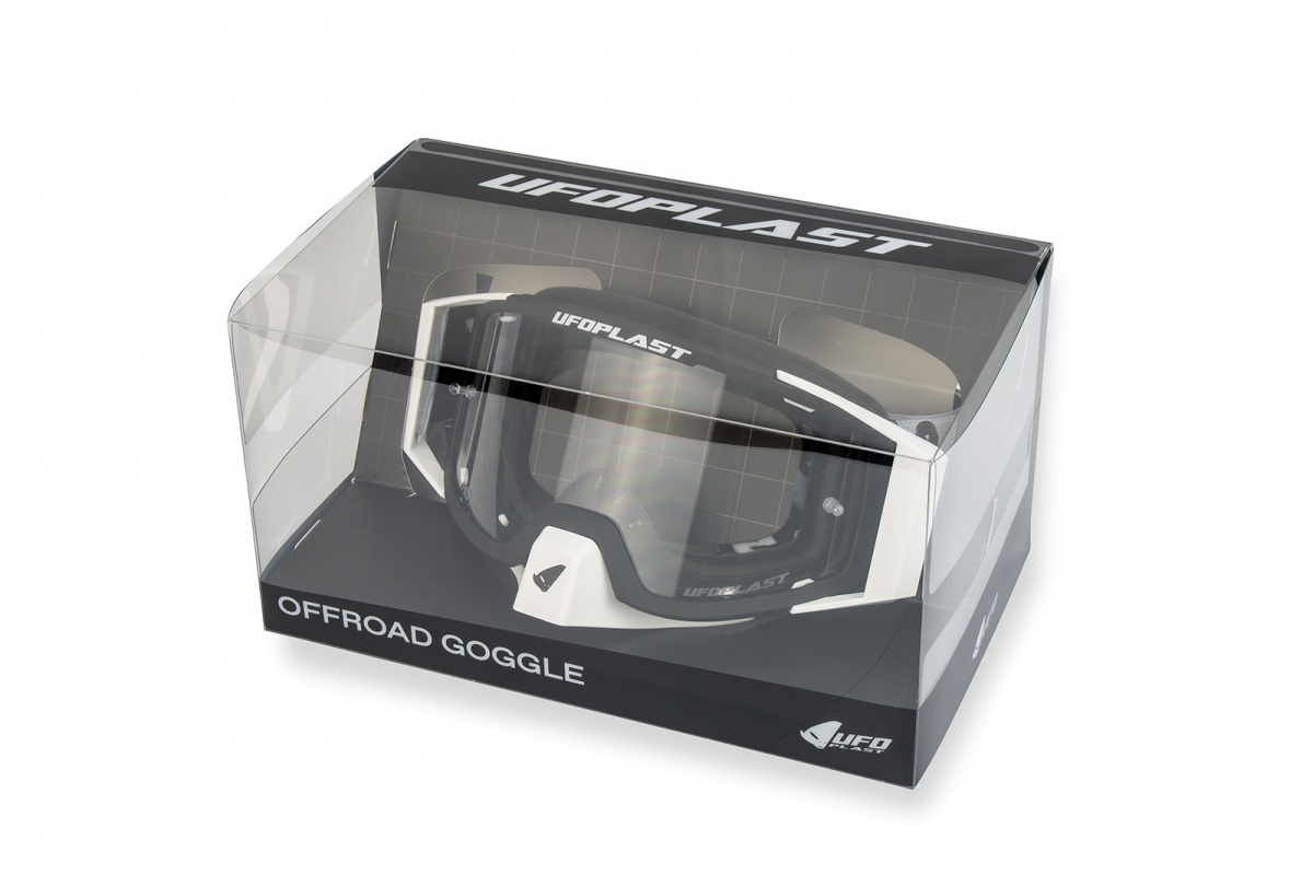 Motocross Wise goggle white - Adult gear - GO13001-WK - Ufo Plast