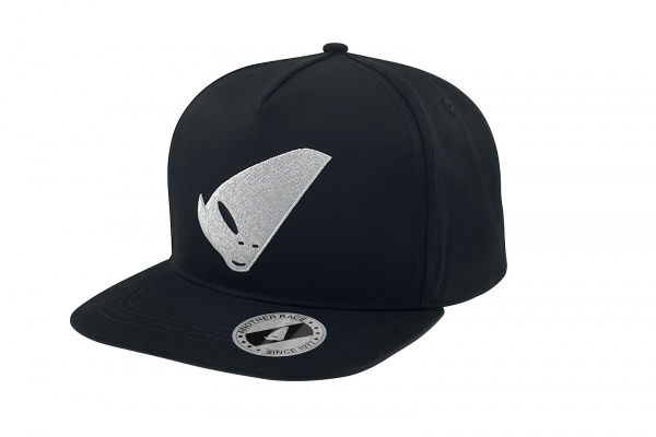 black Cap with white alien logo - Caps - HA13001-K - Ufo Plast