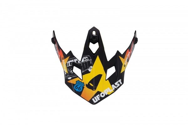Frontino per HE13600 blu e giallo - Ricambi caschi - HR240-CD - Ufo Plast