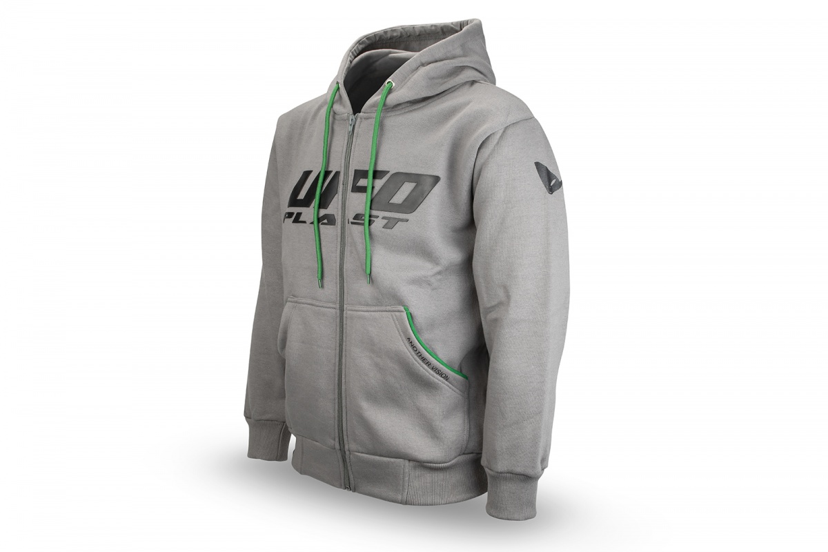 Grey Hodded sweatshirt - Sweatshirts - MG04543 - Ufo Plast