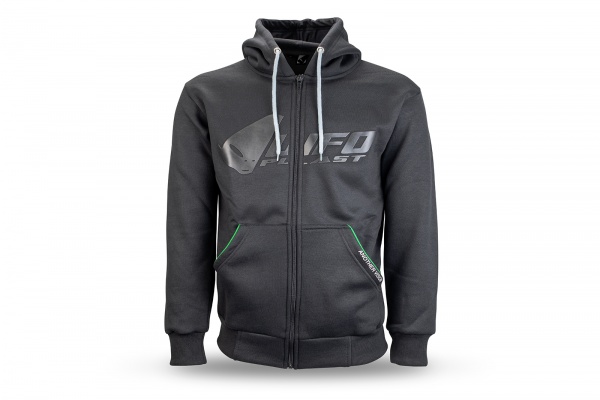 Black Hodded Sweatshirt - Sweatshirts - MG04545 - Ufo Plast