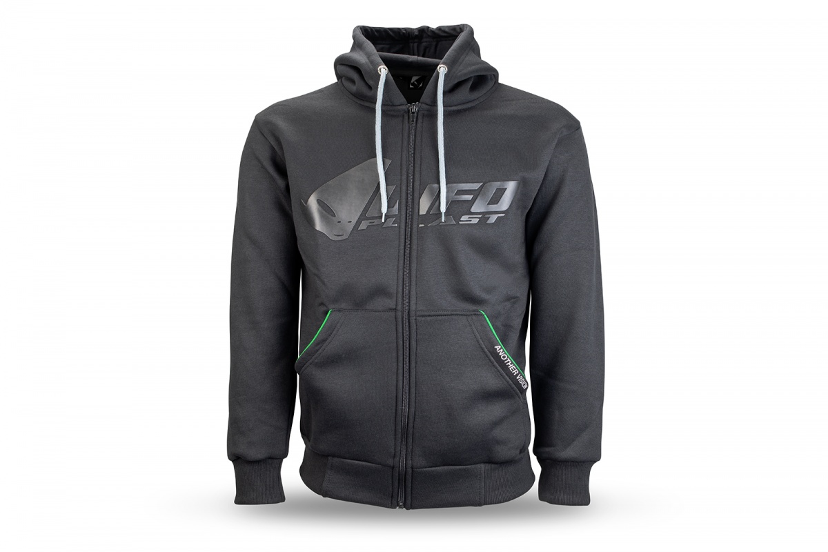 Felpa con cappuccio nera - Felpe - MG04545 - Ufo Plast